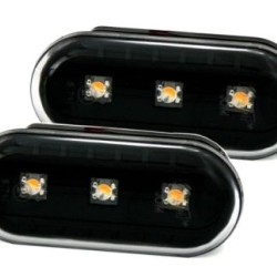 Led φλας φτερού για Vw / Ford / Seat - μαύρα - σετ 2τμχ.