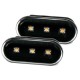 Led φλας φτερού για Vw / Ford / Seat - μαύρα - σετ 2τμχ.
