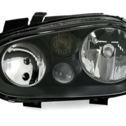 Φανάρια εμπρός για Vw Golf IV R32 - μαύρα ,  χωρίς  λάμπες (Η 7 ) - σετ 2τμχ.