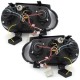 Φανάρια εμπρός led για Vw Golf IV - black , με λάμπες (Η1) - σετ 2τμχ.