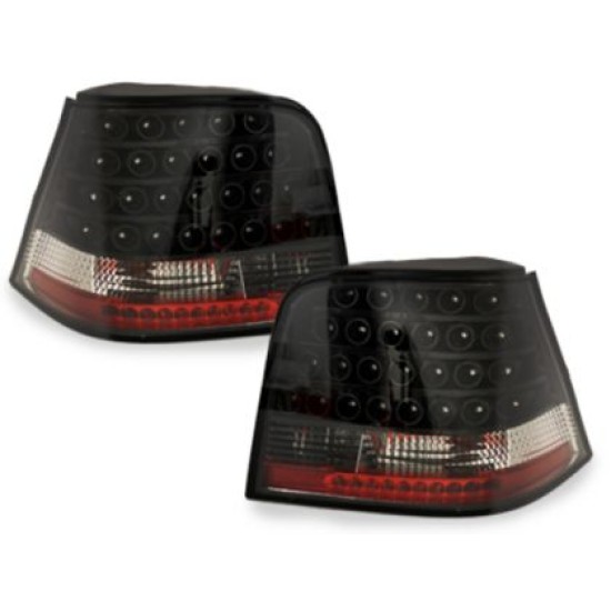 Πίσω φανάρια led για Vw Golf IV  (1997-2003)  - μαύρα - σετ 2τμχ.