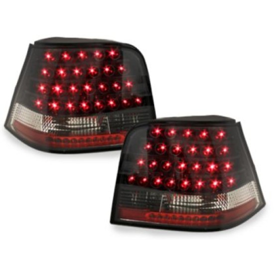 Πίσω φανάρια led για Vw Golf IV  (1997-2003)  - μαύρα - σετ 2τμχ.