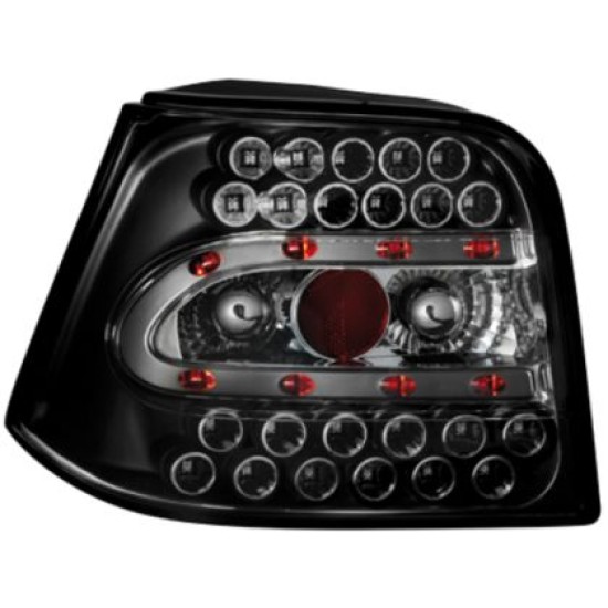 Πίσω φανάρια led για Vw Golf IV  (1997-2003)  - black - σετ 2τμχ.