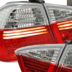 Πίσω φανάρια για BMW E90 sedan (2005-2008) - chrome - σετ 2τμχ.