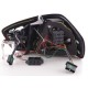Πίσω φανάρια με led φλας για BMW E90 sedan (2005-2008) - chrome - σετ 2τμχ.