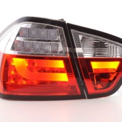 Πίσω φανάρια led για BMW E90 (2003-2007) -  chrome - σετ 2τμχ.