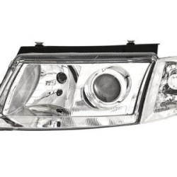 Φανάρια εμπρός για Vw Passat 3Β/B5 (1997-2000) - chrome , με λάμπες (Η1) - σετ 2τμχ.