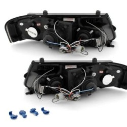 Φανάρια εμπρός angel eyes για Vw Passat 3Β/B5 (1997-2000) - black , με λάμπες (Η1) - σετ 2τμχ. Φανάρια εμπρός angel eyes για Vw Passat 3Β/B5 (1997-2000) - black , με λάμπες (Η1) - σετ 2τμχ.
