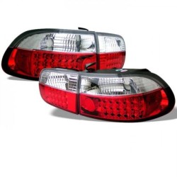 Πίσω φανάρια led για Honda Civic (1991-1995) 3D - κόκκινα ,chrome - σετ 2τμχ. Πίσω φανάρια led για Honda Civic (1991-1995) 3D - κόκκινα ,chrome - σετ 2τμχ.