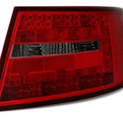 Πίσω φανάρια led για Audi A6 4F sedan (2004-2008) - φιμέ φλας - σετ 2τμχ.