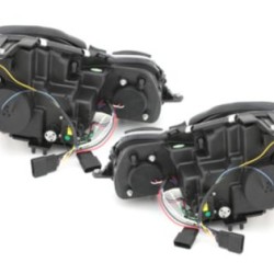Φανάρια εμπρός led για Mercedes W211 E-Class (2002-2006) μαύρα , χωρίς λάμπες (Η7) - σετ 2τμχ. Φανάρια εμπρός led για Mercedes W211 E-Class (2002-2006) μαύρα , χωρίς λάμπες (Η7) - σετ 2τμχ.
