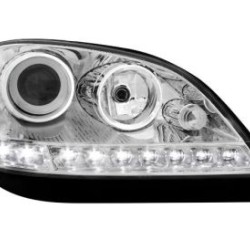 Φανάρια εμπρός led για Mercedes ML W164 (2005-2008) , χωρίς λάμπες (Η7) - σετ 2τμχ.