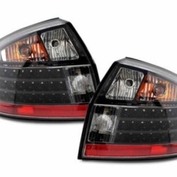 Πίσω φανάρια led για Audi A4 sedan (4d)  (2001-2004) - μαύρα - σετ 2τμχ.