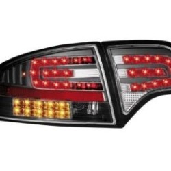 Πίσω φανάρια led για Audi A4 sedan (2004-2007) - black - σετ 2τμχ.
