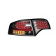 Πίσω φανάρια led για Audi A4 sedan (2004-2007) - black - σετ 2τμχ.