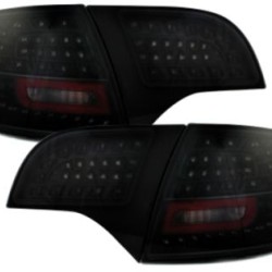 Πίσω φανάρια σκούρα led για Audi A4 combi (caravan ) (2004-2007) - σετ 2τμχ.
