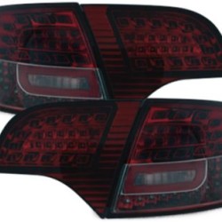 Πίσω φανάρια σκούρα led για Audi A4 combi (2004-2007) - σετ 2τμχ.