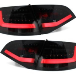 Πίσω φανάρια led για Audi A4 Β8 8Κ combi (2008-2011) - μαύρα - σετ 2τμχ.