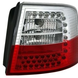 Πίσω φανάρια led για Audi A6 combi (1997-2004) - chrome - σετ 2τμχ.