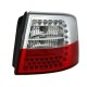 Πίσω φανάρια led για Audi A6 combi (1997-2004) - chrome - σετ 2τμχ.