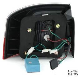 Πίσω φανάρια led για Audi A6 combi (1997-2004) - φιμέ - σετ 2τμχ.