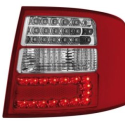 Πίσω φανάρια led για Audi A6 combi (1997-2004) - χρωμίου - σετ 2τμχ.