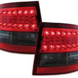 Πίσω φανάρια led για Audi A6 combi (1997-2004) - φιμέ / κόκκινα - σετ 2τμχ.