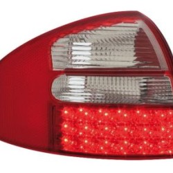 Πίσω φανάρια led για Audi A6 sedan (1997-2004) - chrome - σετ 2τμχ.