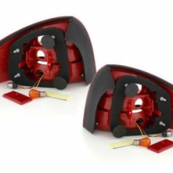 Πίσω φανάρια led για Audi A6 sedan (1997-2004) - chrome φιμέ - σετ 2τμχ.