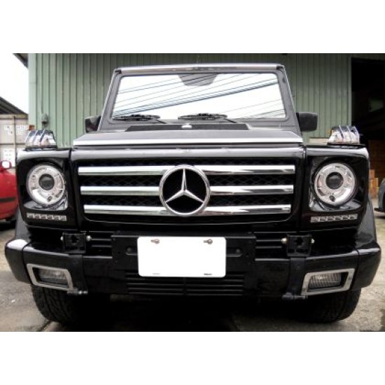 Φώτα ημέρας για Mercedes W461 / W463 G-CLASS (1989-2010) - ασημένια σετ 2τμχ.