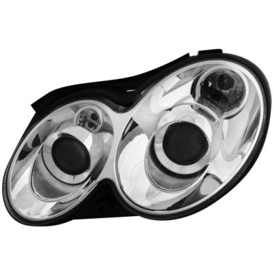 Φανάρια εμπρός για Mercedes CLK W209 / C209 (2003-2009) , χωρίς λάμπες (Η7) - σετ 2τμχ.