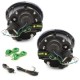 Φανάρια εμπρός led Dayline για Mini cooper (2002-2004) - μαύρα , με λάμπες (Η1) - σετ 2τμχ.