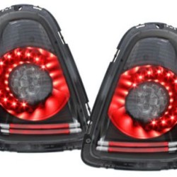 Πίσω φανάρια led για Mini Cooper (2006-2008) - μαύρα - σετ 2τμχ.