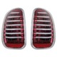 Πίσω φανάρια led για Mini Cooper (2009+) - μαύρα - σετ 2τμχ.