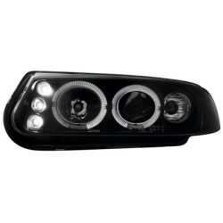 Φανάρια εμπρός led angel eyes για Rover 200 (1995-2000) - μαύρα , με λάμπες (Η1) - σετ 2τμχ. Φανάρια εμπρός led angel eyes για Rover 200 (1995-2000) - μαύρα , με λάμπες (Η1) - σετ 2τμχ.