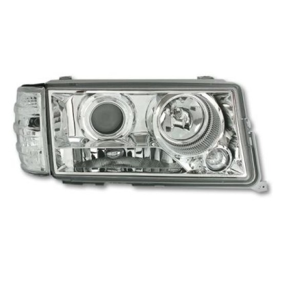 Φανάρια εμπρός angel eyes για Mercedes W201 E190 1982-1993) , με λάμπες (Η1) - σετ 2τμχ.