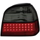 Πίσω φανάρια led για Vw Golf III (1991-1997) hatchback / cabrio  - μαύρα chrome - σετ 2τμχ.
