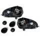 Φανάρια εμπρός led για εργοστασιακά xenon για Vw Golf 5 , μαύρα , χωρίς λάμπες (Η7) - σετ 2τμχ.