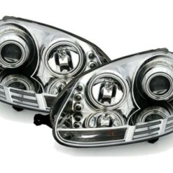 Φανάρια εμπρός led για VW Golf 5 , με λάμπες (Η1) - σετ 2τμχ.