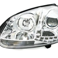 Φανάρια εμπρός led για VW Golf 5 , με λάμπες (Η1/H7) - σετ 2τμχ.