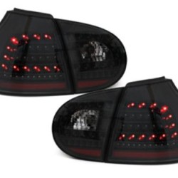 Πίσω φανάρια led για VW Golf 5 - black - σετ 2τμχ.