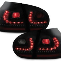 Πίσω φανάρια led για VW Golf 5 - μαύρα - σετ 2τμχ.