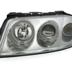 Φανάρια εμπρός angel eyes για Vw Passat B5.5 (2001-2005) - chrome , με λάμπες (Η1) - σετ 2τμχ.