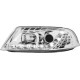 Φανάρια εμπρός led για Vw Passat B5.5 (2001-2005) - chrome , με λάμπες (Η1) - σετ 2τμχ.