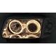Φανάρια εμπρός angel eyes για Vw Polo 6N2 (1999-2001) - μαύρα , χωρίς λάμπες (Η7) - σετ 2τμχ.