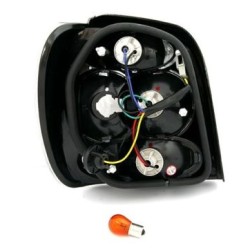 Πίσω φανάρια Vw Polo 6N (1994-1999) - μαύρα - σετ 2τμχ.