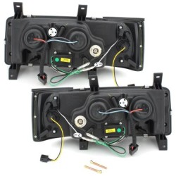 Φανάρια εμπρός led για Vw Transporter T4 (1990-2003) , black , με λάμπες (Η1) - σετ 2τμχ. Φανάρια εμπρός led για Vw Transporter T4 (1990-2003) , black , με λάμπες (Η1) - σετ 2τμχ.