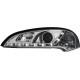 Φανάρια εμπρός led για Opel Tigra (1991-2000) - chrome , με λάμπες (Η1) - σετ 2τμχ.