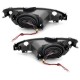 Φανάρια εμπρός angel eyes για Peugeot 206 , με λάμπες (Η1) - σετ 2τμχ.