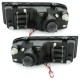 Φανάρια εμπρός angel eyes για Vw Corrado - chrome , με λάμπες (Η1) - σετ 2τμχ.